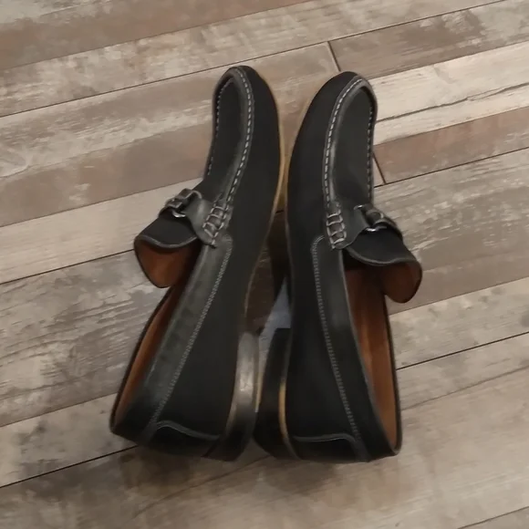 Donald Pliner Donnien Black Leather Loafer Dress Shoes Size 11M - Picture 8 of 9